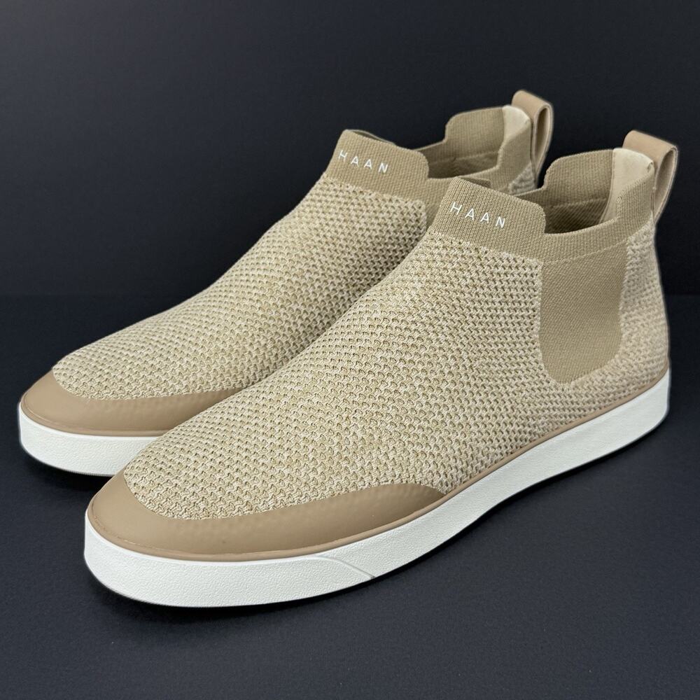 Cole Haan Nantucket Chelsea Boots Women’s 10B Tan Knit Comfort Bootie